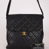 Rare Chanel 1997 Lambskin Turnlock Double - Sided Kelly Shoulder Bag 24k GP - FashioNica