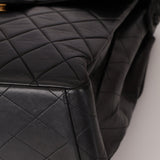 Rare Chanel 1997 Lambskin Turnlock Double - Sided Kelly Shoulder Bag 24k GP - FashioNica