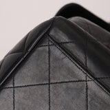 Rare Chanel 1997 Lambskin Turnlock Double - Sided Kelly Shoulder Bag 24k GP - FashioNica