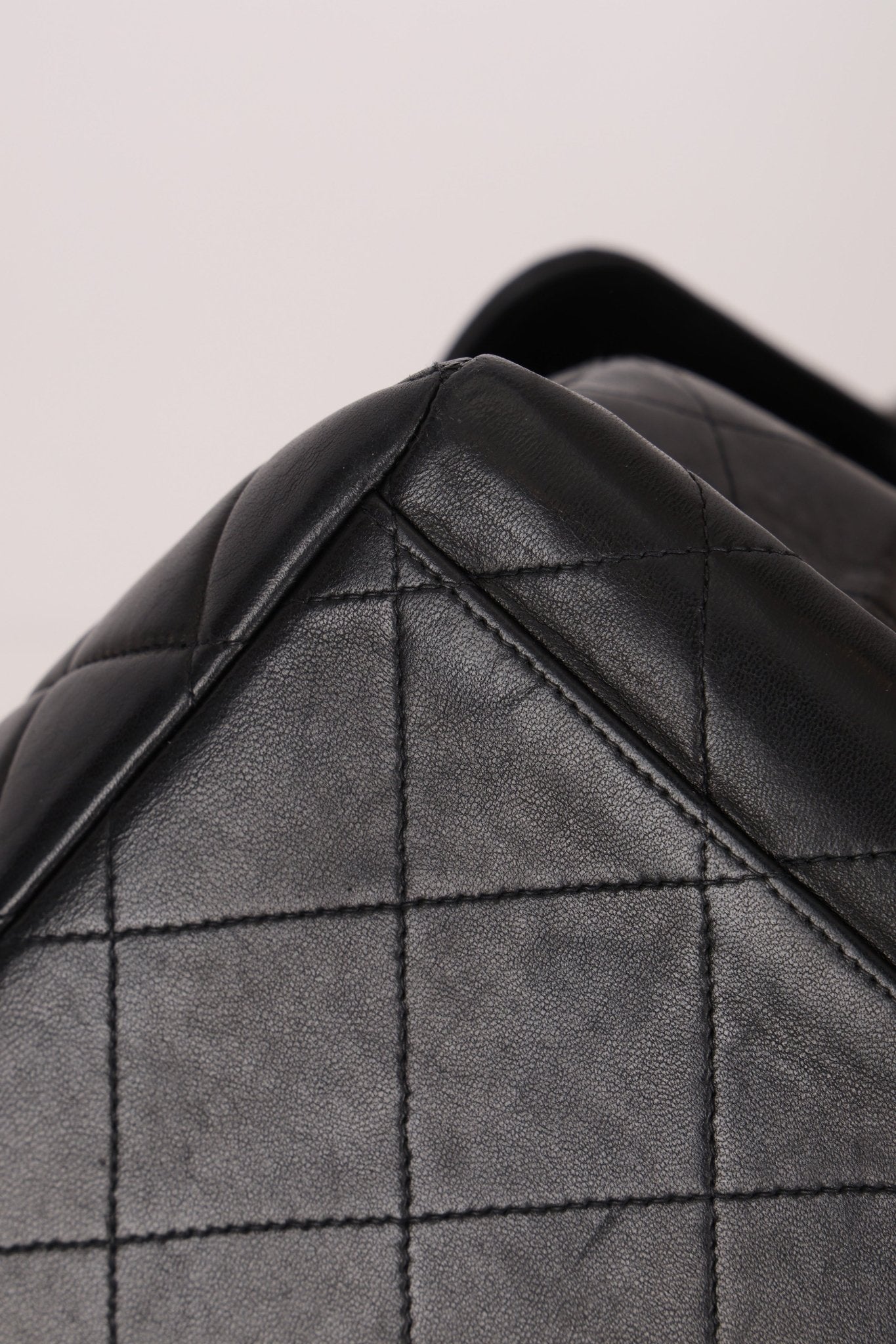 Rare Chanel 1997 Lambskin Turnlock Double - Sided Kelly Shoulder Bag 24k GP - FashioNica