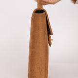 Rare Chanel 1997 Raffia XL Logo Briefcase 24K GP - FashioNica