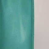 Rare Chanel 1997 Turquoise Caviar Kelly Bag 24K GP - FashioNica