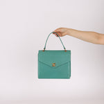 Rare Chanel 1997 Turquoise Caviar Kelly Bag 24K GP - FashioNica