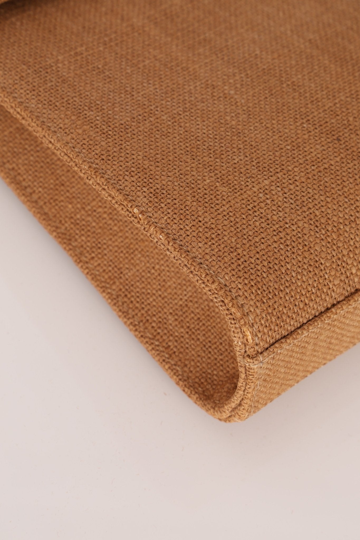 Rare Chanel 1998 Burlap XL Turnlock Briefcase 24k GP - FashioNica