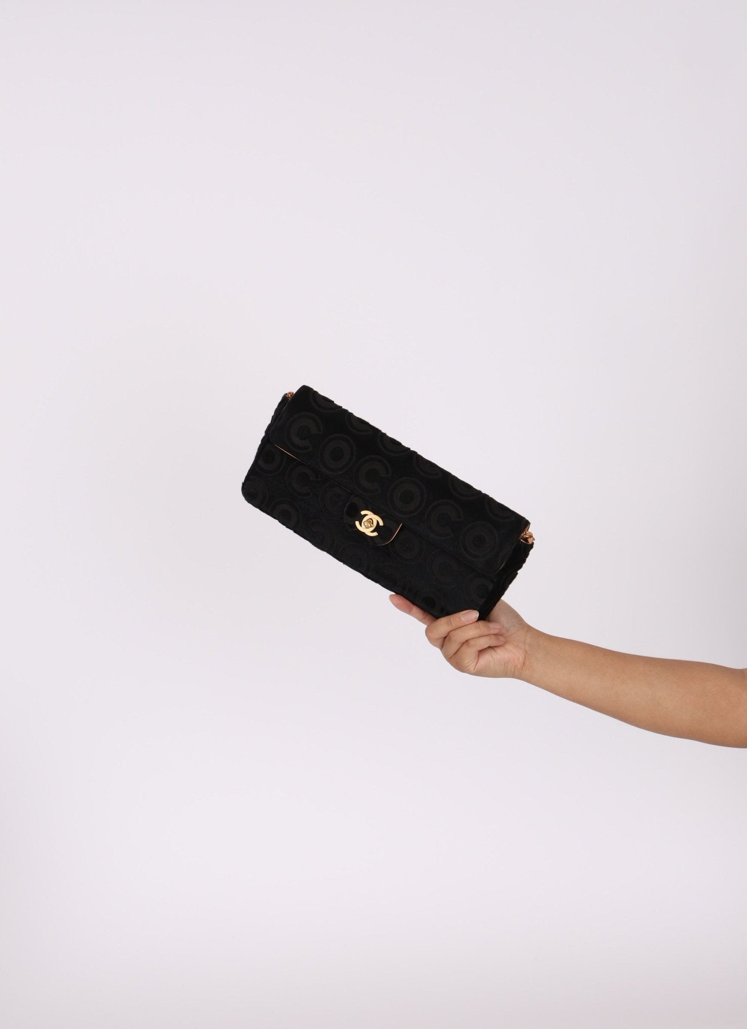 Rare Chanel 2000 Ponyhair Coco East West Half Flap - FashioNica