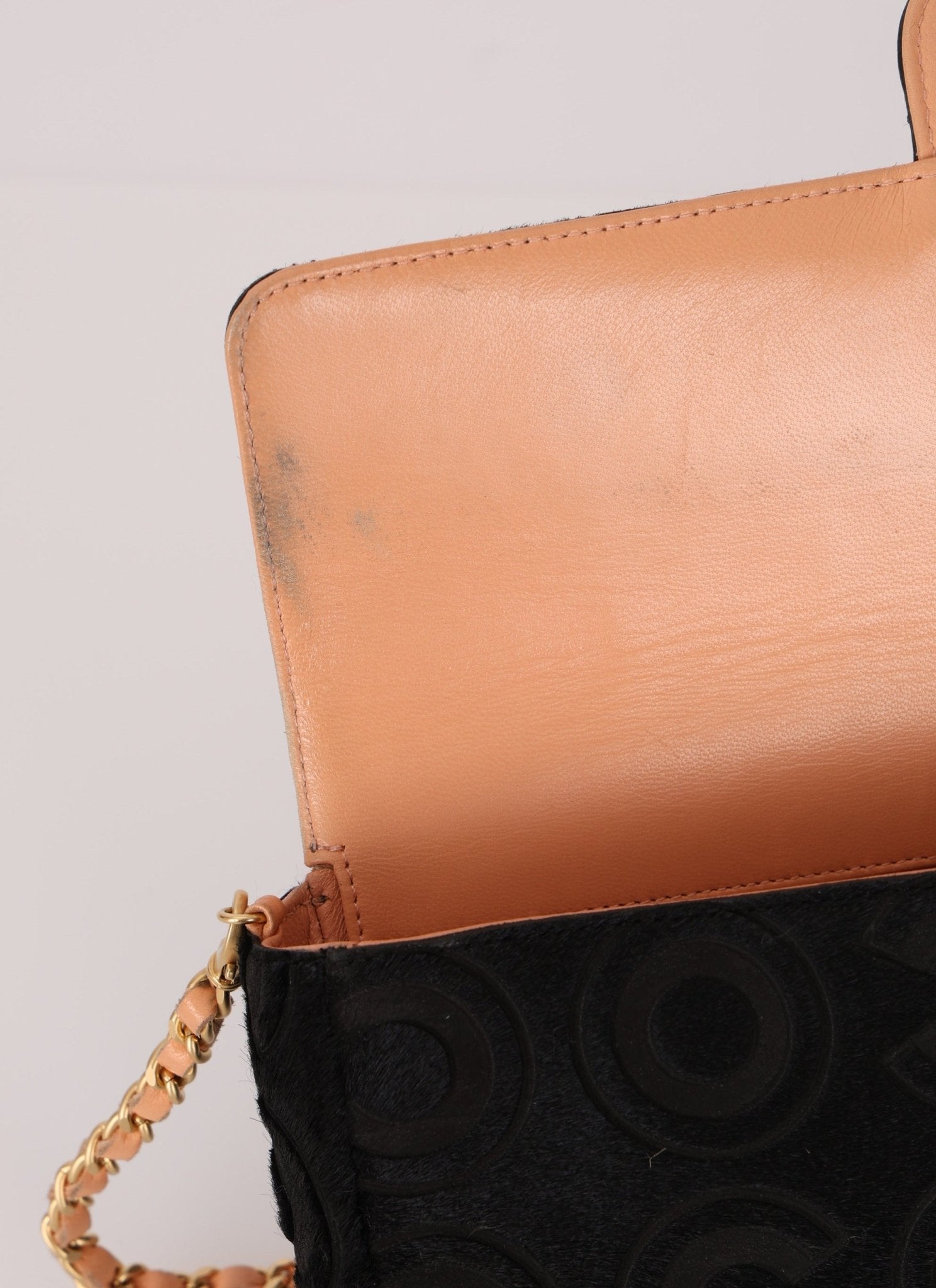 Rare Chanel 2000 Ponyhair Coco East West Half Flap - FashioNica