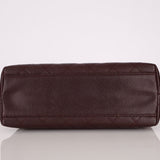 Rare Chanel 2001 Bordeaux Caviar Kelly Top Handle 24K GP - FashioNica