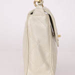 Rare Chanel 2002 Iridescent Caviar Turnlock Single Flap Bag 24k GP - FashioNica