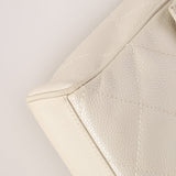 Rare Chanel 2002 Iridescent Caviar Turnlock Single Flap Bag 24k GP - FashioNica