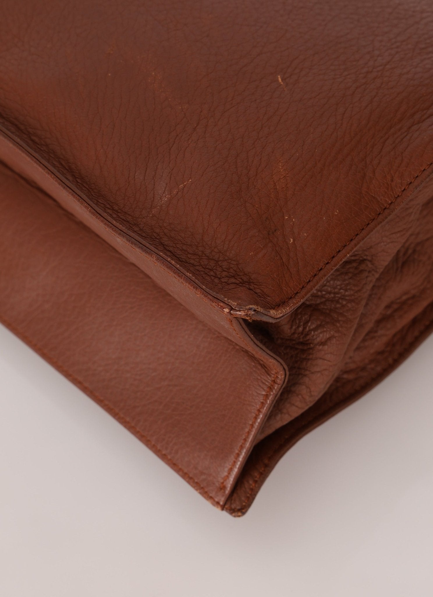 Rare Chanel 2003 Whipstitch Wood Top Handle Tote - FashioNica