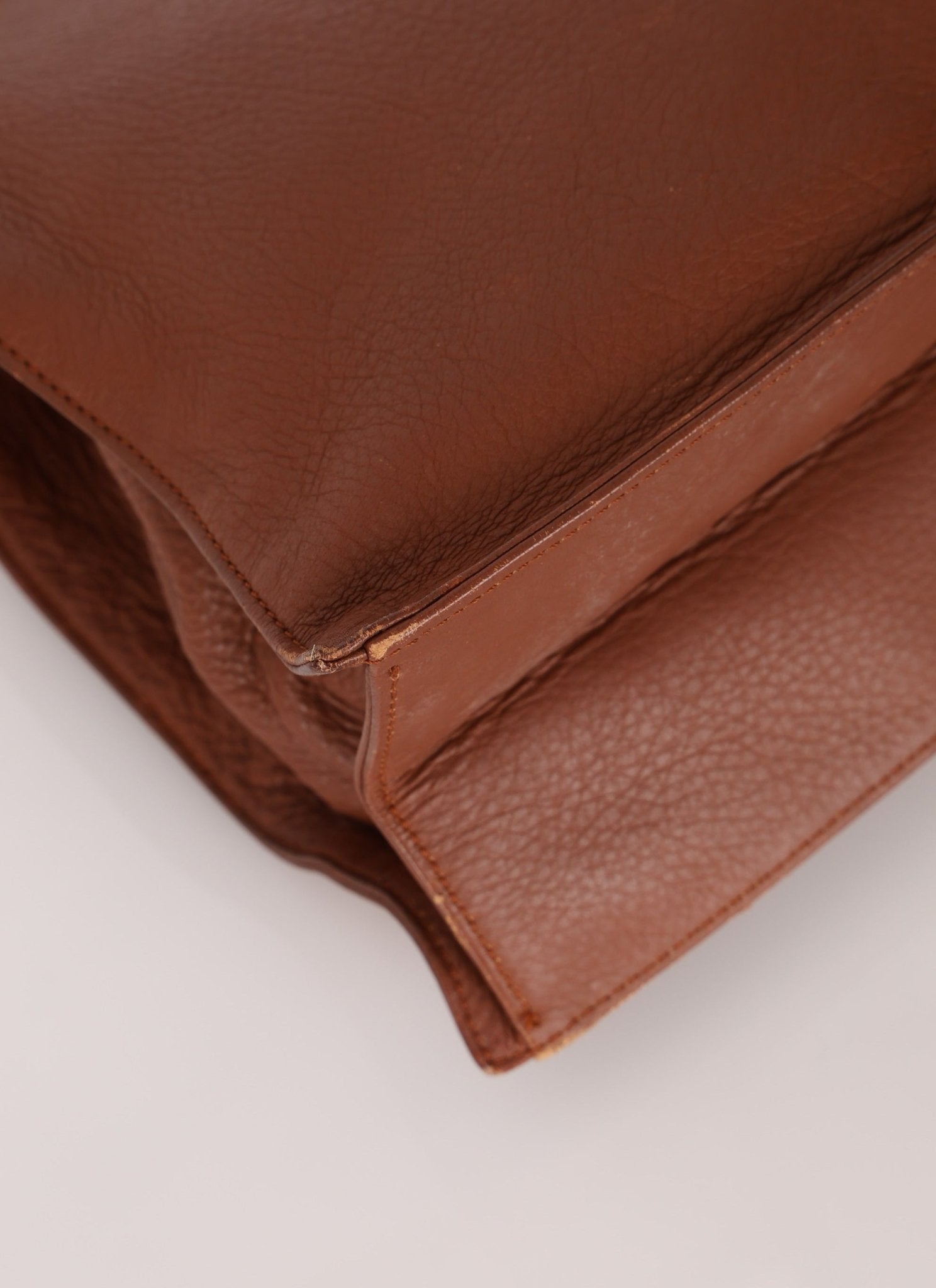 Rare Chanel 2003 Whipstitch Wood Top Handle Tote - FashioNica