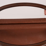 Rare Chanel 2003 Whipstitch Wood Top Handle Tote - FashioNica