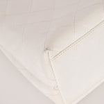 Rare Chanel 2003 White Caviar Wood Top Handle Tote - FashioNica