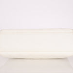 Rare Chanel 2003 White Caviar Wood Top Handle Tote - FashioNica
