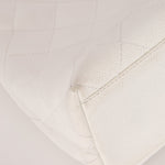 Rare Chanel 2003 White Caviar Wood Top Handle Tote - FashioNica