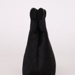 Rare Chanel 2004 Wood Handle Black Satin Mini Tote - FashioNica