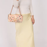 Rare Chanel 2005 Satin Camellia Classic Flap - FashioNica