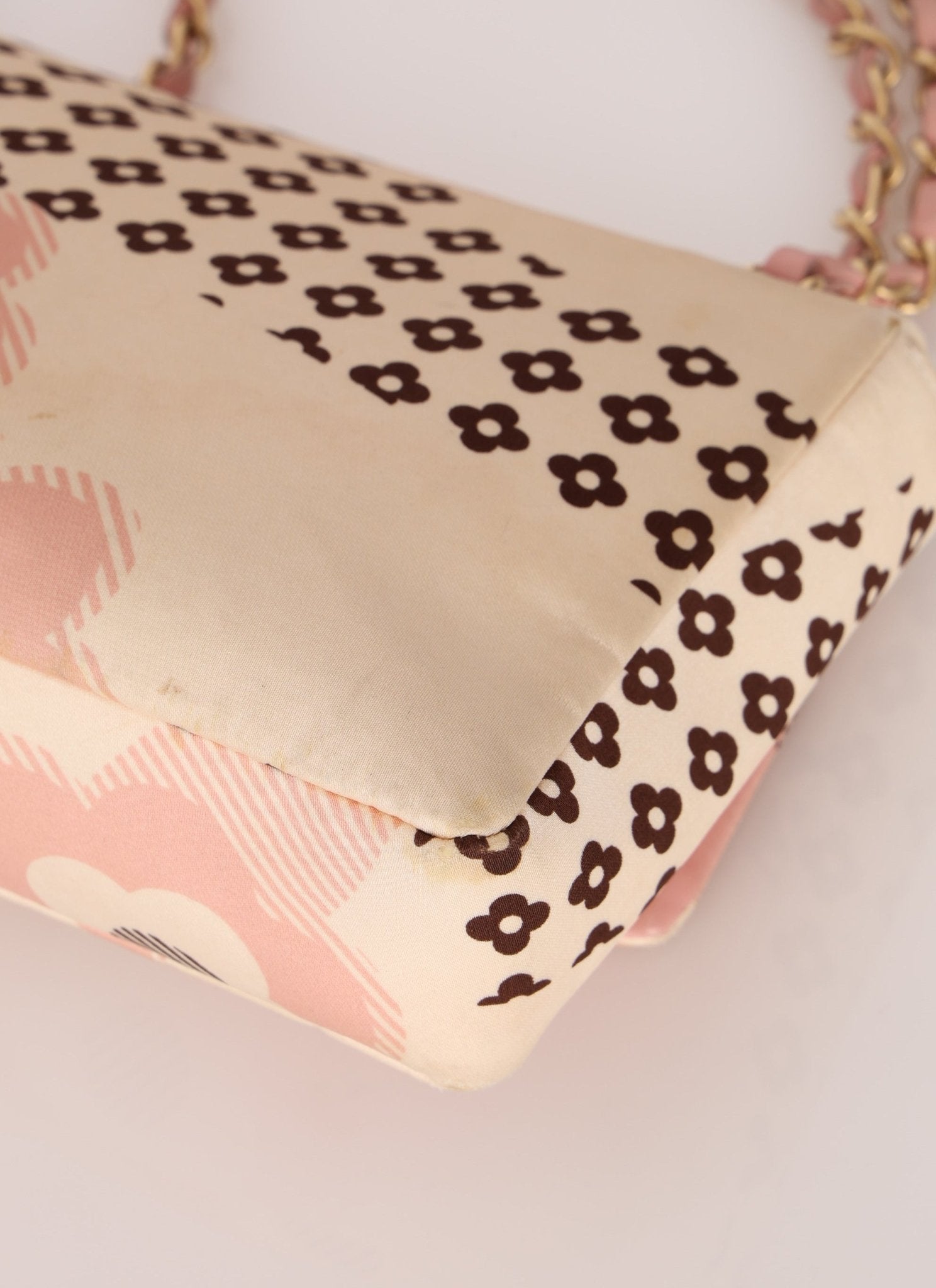 Rare Chanel 2005 Satin Camellia Classic Flap - FashioNica