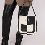 Rare Chanel 2006 Black and White Art Tote - FashioNica