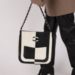 Rare Chanel 2006 Black and White Art Tote - FashioNica