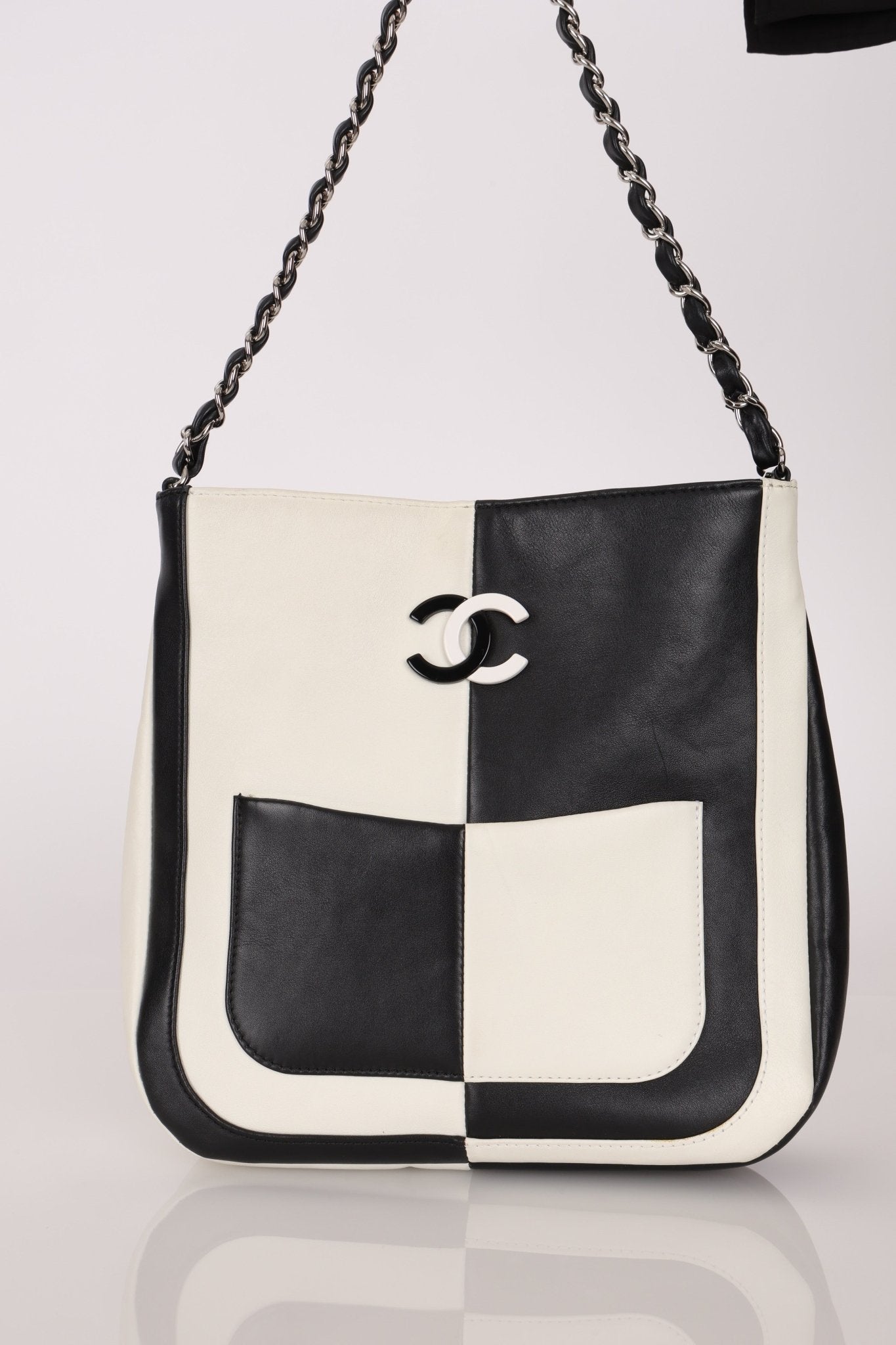Rare Chanel 2006 Black and White Art Tote - FashioNica