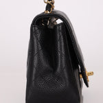 Rare Chanel 2008 Caviar Mini Square Flap 24K GP - FashioNica