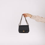 Rare Chanel 2008 Caviar Mini Square Flap 24K GP - FashioNica