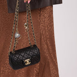 Rare Chanel 2009 Valentine Hearts Quilted Lambskin Extra Mini Flap Bag - FashioNica