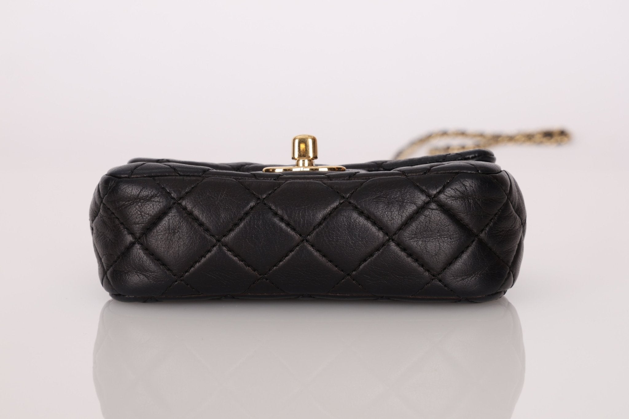 Rare Chanel 2009 Valentine Hearts Quilted Lambskin Extra Mini Flap Bag - FashioNica