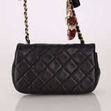 Rare Chanel 2009 Valentine Hearts Quilted Lambskin Extra Mini Flap Bag - FashioNica