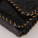 Rare Chanel 2011 Camellia Calfskin Embossed Whipstitch Shoulder Bag - FashioNica