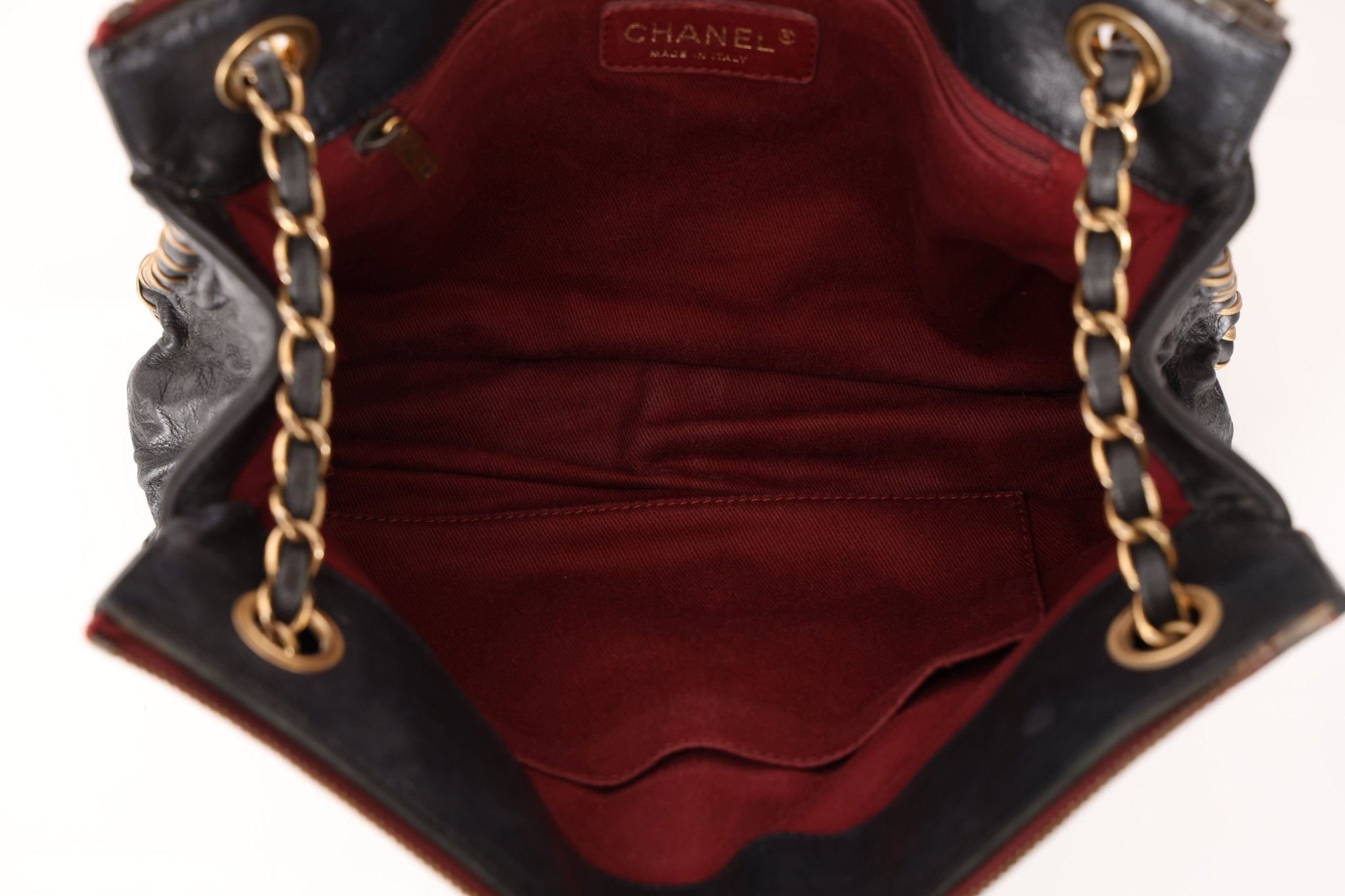 Rare Chanel 2011 Camellia Calfskin Embossed Whipstitch Shoulder Bag - FashioNica