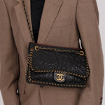 Rare Chanel 2011 Camellia Calfskin Embossed Whipstitch Shoulder Bag - FashioNica