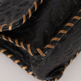 Rare Chanel 2011 Camellia Calfskin Embossed Whipstitch Shoulder Bag - FashioNica