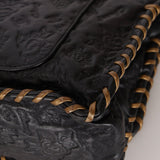 Rare Chanel 2011 Camellia Calfskin Embossed Whipstitch Shoulder Bag - FashioNica