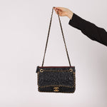 Rare Chanel 2011 Camellia Calfskin Embossed Whipstitch Shoulder Bag - FashioNica