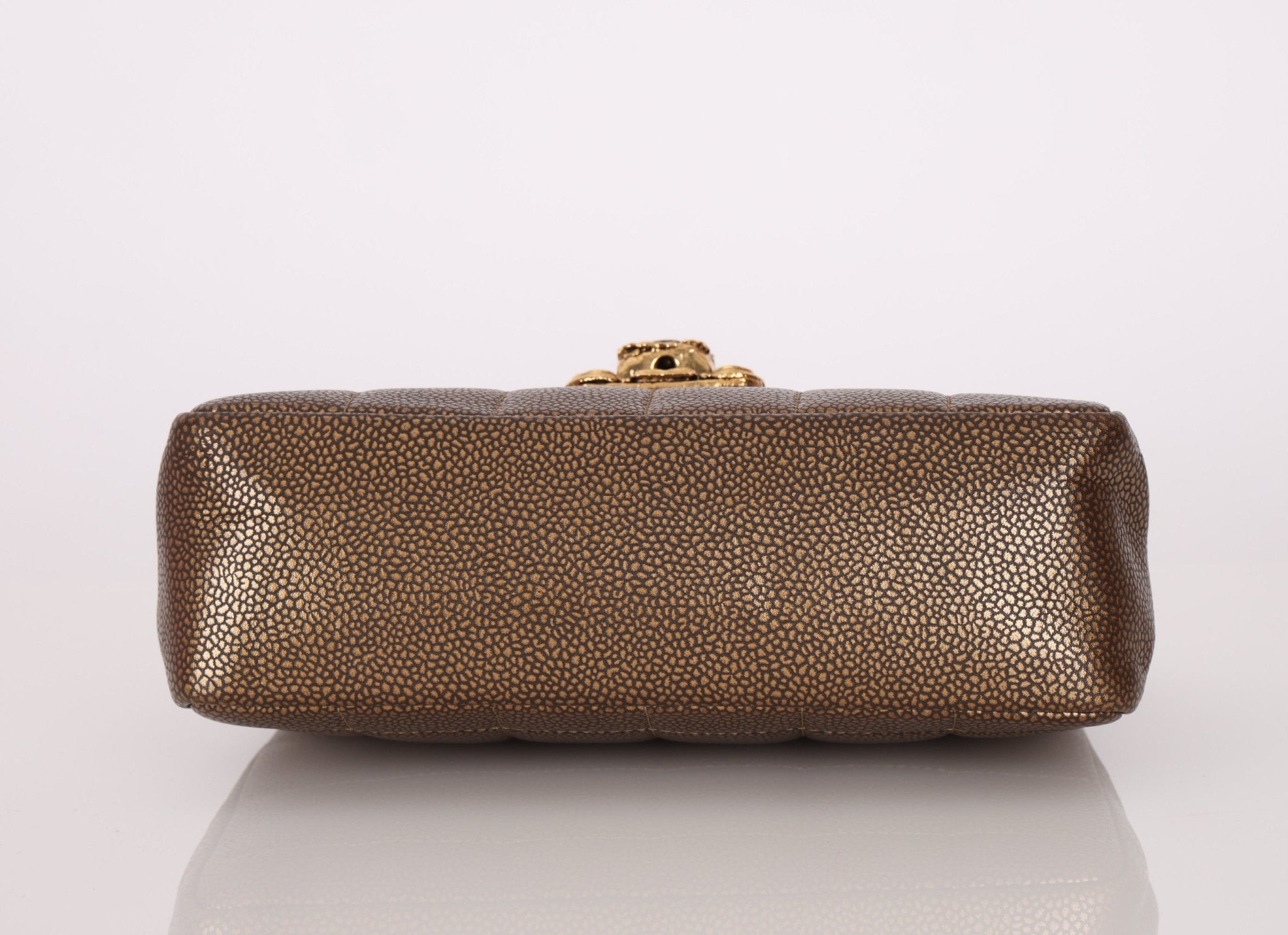 Rare Chanel 2011 Caviar Paris Byzance Mini Square Flap - FashioNica