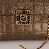 Rare Chanel 2011 Caviar Paris Byzance Mini Square Flap - FashioNica