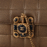 Rare Chanel 2011 Caviar Paris Byzance Mini Square Flap - FashioNica
