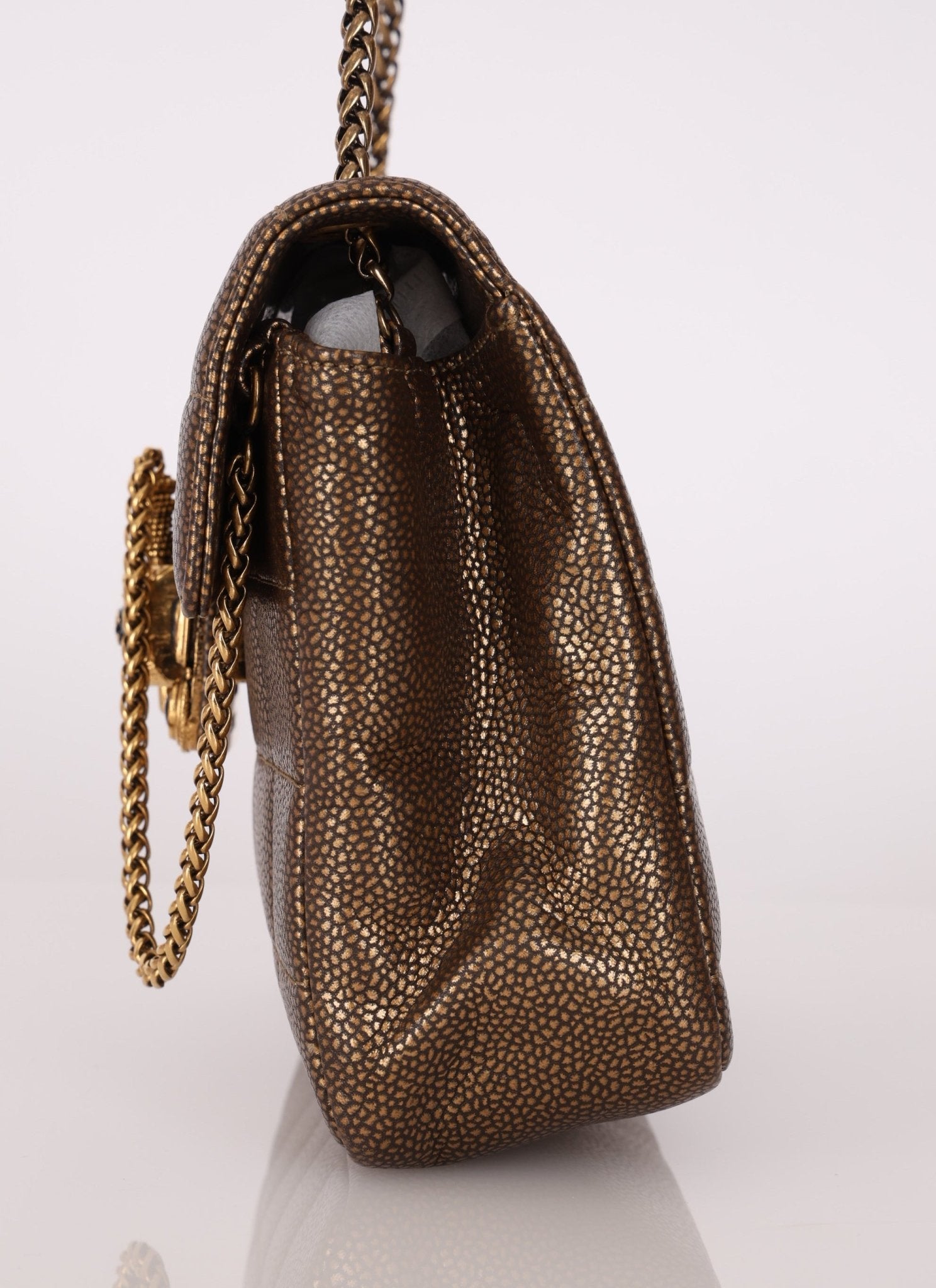 Rare Chanel 2011 Caviar Paris Byzance Mini Square Flap - FashioNica