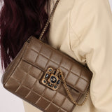 Rare Chanel 2011 Caviar Paris Byzance Mini Square Flap - FashioNica