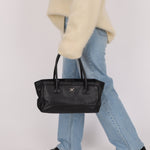 Rare Chanel 2013 Black Calfskin East West Medium Cerf Executive Tote Bag - FashioNica
