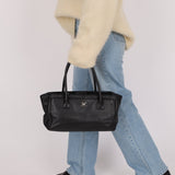 Rare Chanel 2013 Black Calfskin East West Medium Cerf Executive Tote Bag - FashioNica