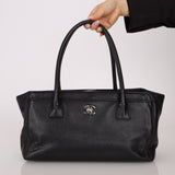 Rare Chanel 2013 Black Calfskin East West Medium Cerf Executive Tote Bag - FashioNica