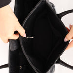 Rare Chanel 2013 Black Calfskin East West Medium Cerf Executive Tote Bag - FashioNica