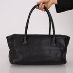 Rare Chanel 2013 Black Calfskin East West Medium Cerf Executive Tote Bag - FashioNica