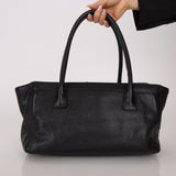 Rare Chanel 2013 Black Calfskin East West Medium Cerf Executive Tote Bag - FashioNica