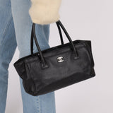 Rare Chanel 2013 Black Calfskin East West Medium Cerf Executive Tote Bag - FashioNica