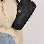 Rare Chanel 2013 Black Calfskin East West Medium Cerf Executive Tote Bag - FashioNica