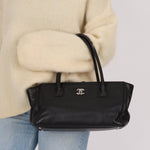 Rare Chanel 2013 Black Calfskin East West Medium Cerf Executive Tote Bag - FashioNica
